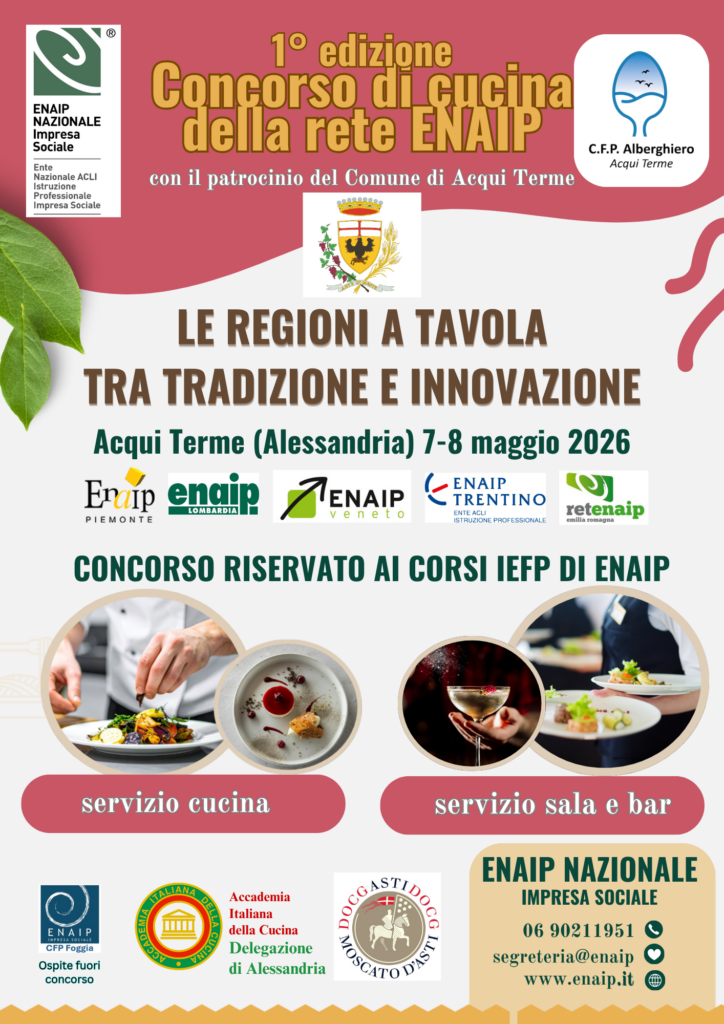 1° Edizione del Concorso di cucina della rete ENAIP